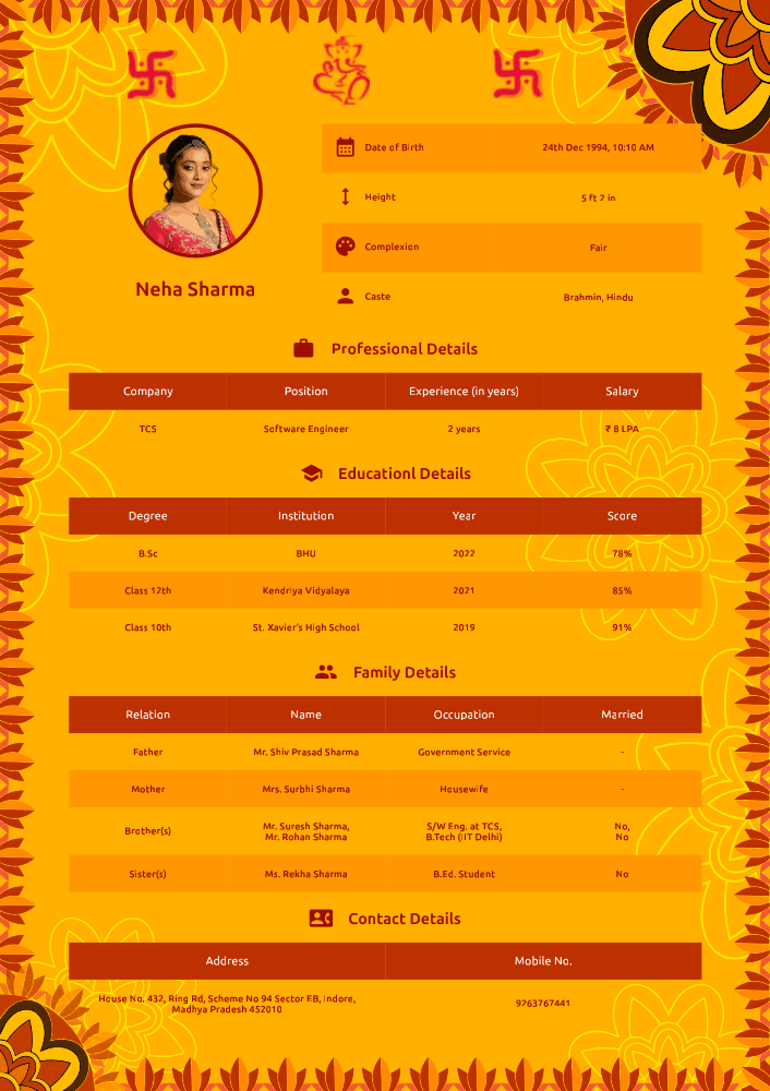 Haldi Swastik Design